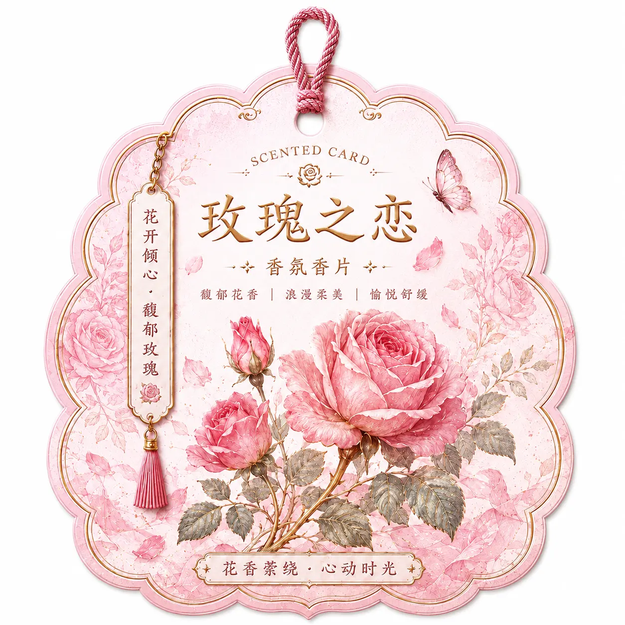 Rose adore le désodorisant suspendu