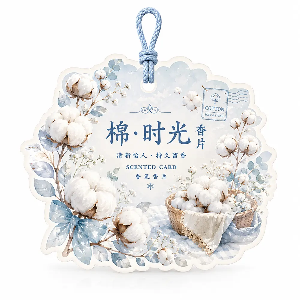 Désodorisant suspendu en coton bloom
