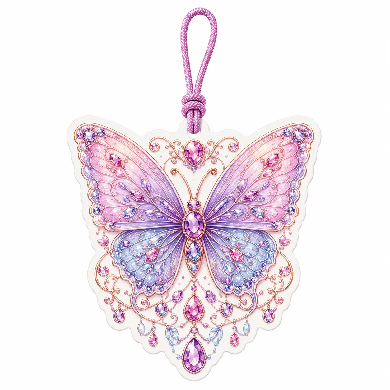 Désodorisant suspendu en bijou papillon