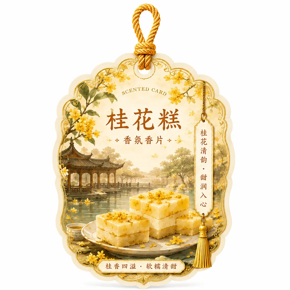 Désodorisant suspendu pour gâteau d’osmanthus