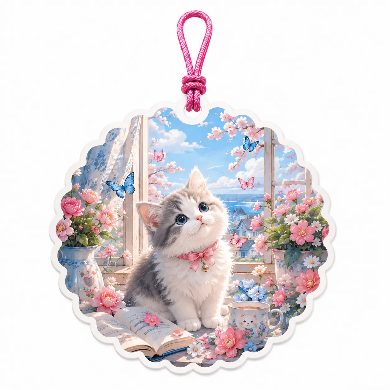 Désodorisant suspendu pour chaton mignon
