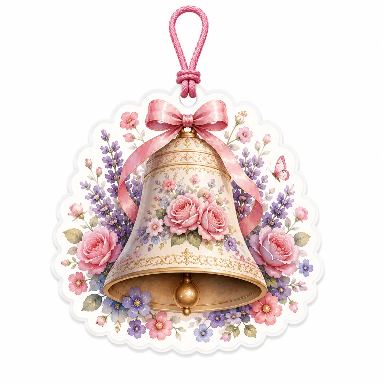 Désodorisant pour cloches florales romantiques