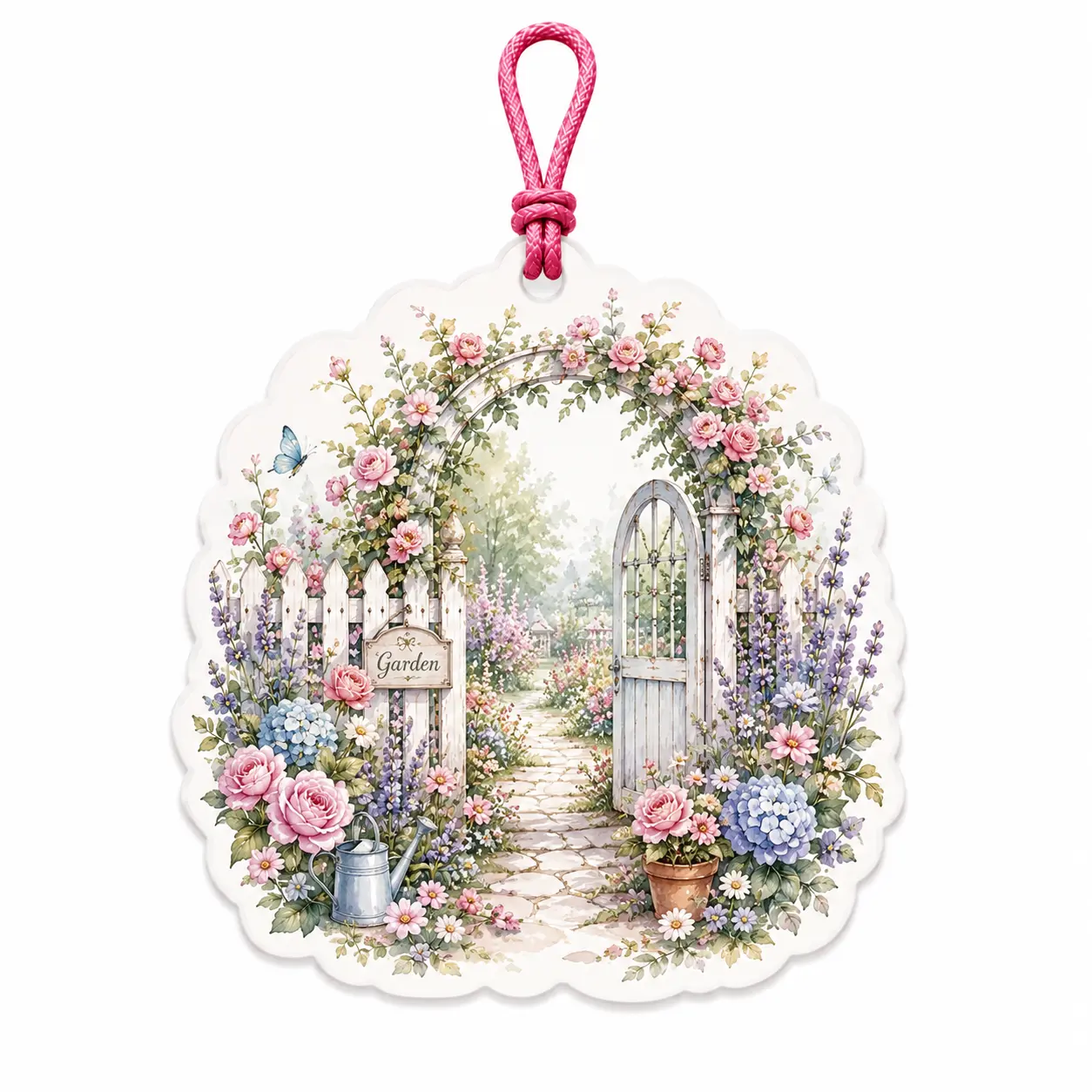 Désodorisant suspendu pour jardin romantique