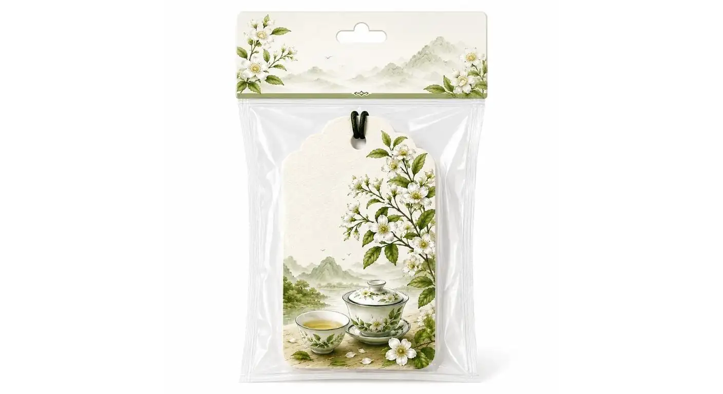 Cartes parfumées de thé